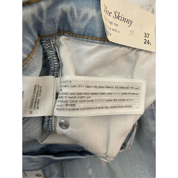 Abercrombie & Fitch The Skinny High Rise Jean 37/24 - Picture 4 of 6